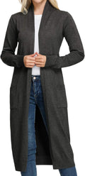 GRACE KARIN Essential Open Front Maxi Knitted Cardigan - Cozy Layer Be