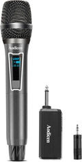 Wireless Microphone UHF Metal Handheld Dynamic - 160ft Range