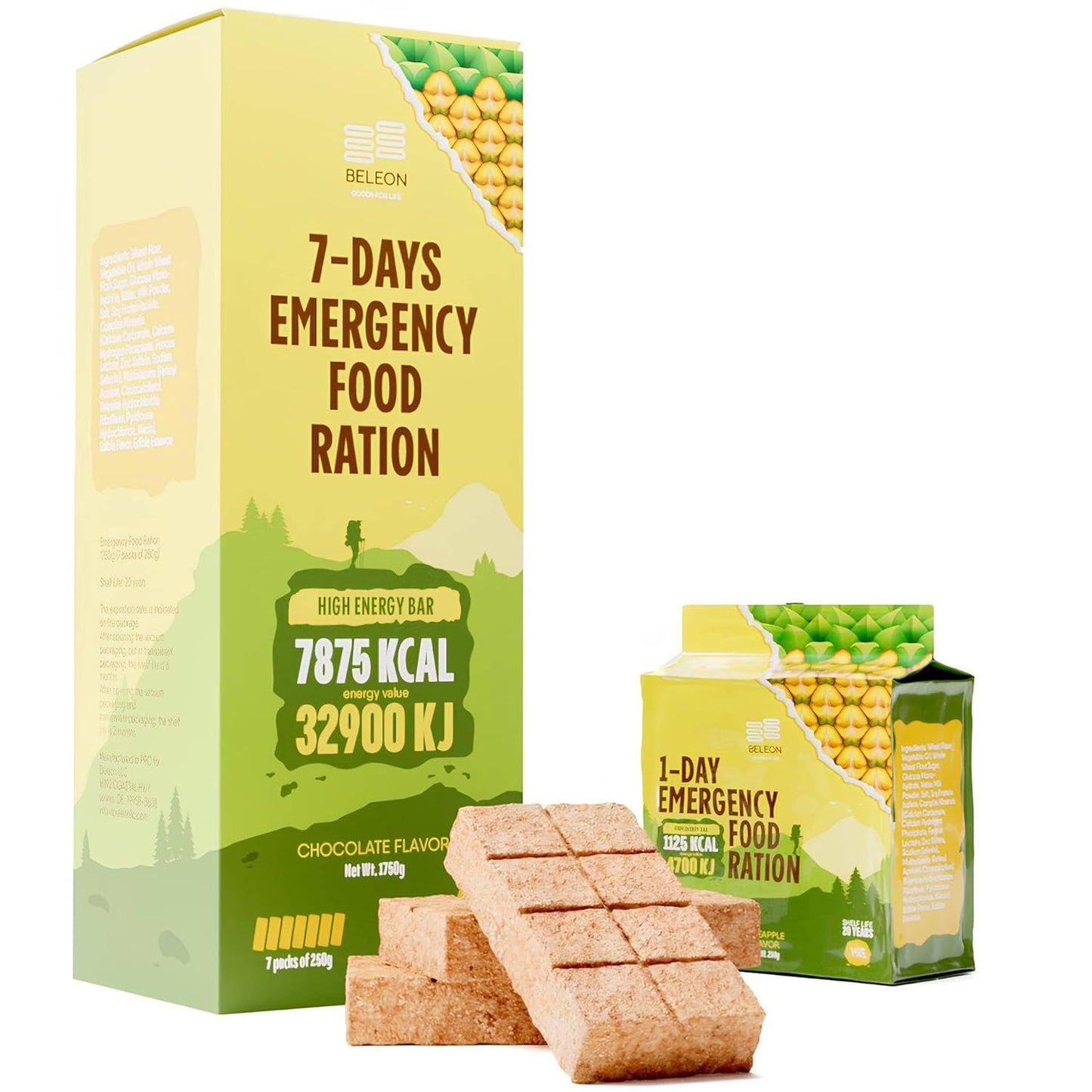 Emergency Food Supply 7-Days Pineapple Biscuit Bars for Survival