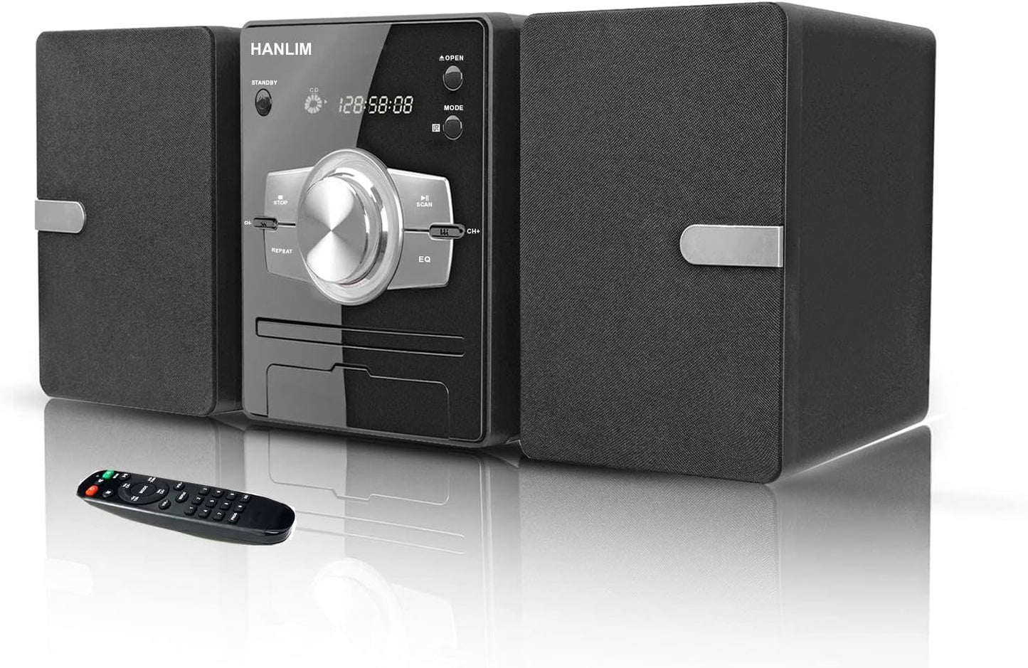 Home Stereo System with CD Player and Bluetooth Connectivity