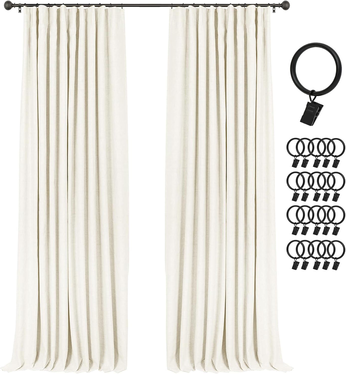 100% Blackout Curtains for Bedroom & Living Room by INOVADAY