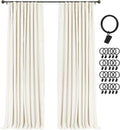 100% Blackout Curtains 84 in Long Lightcream - Total Room Darkening