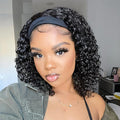 AISI 12 in Headband Wig Curly Wave - Easy Wear, Natural Hairline