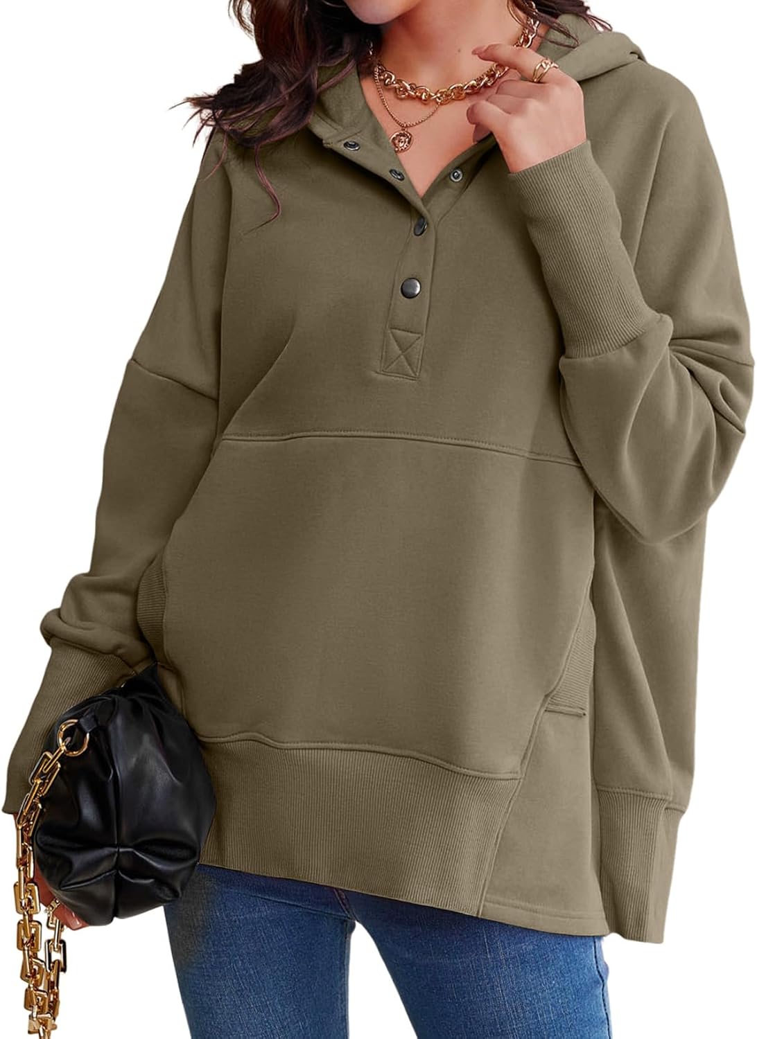 AlvaQ Womens Oversized Sweatshirts for Cozy Winter Style