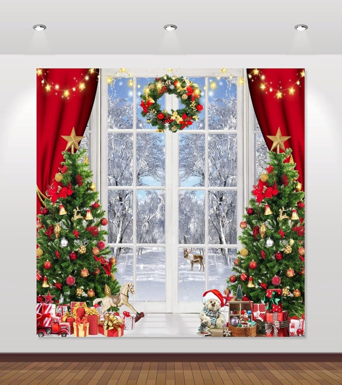Xmas Wonderland Backdrop - Festive Photo Ready!