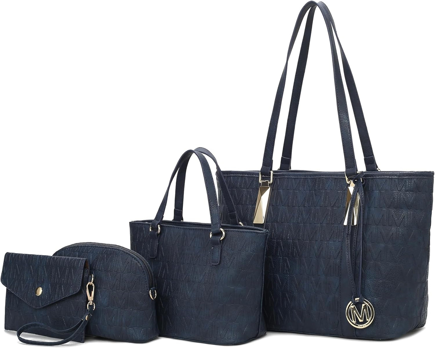 MKF Collection Tote Bag Set for Women - Stylish Vegan Leather