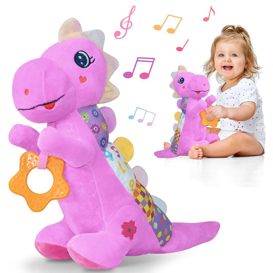 Musical Baby Dino Toy with Sensory Features - Perfect Infant Gift!