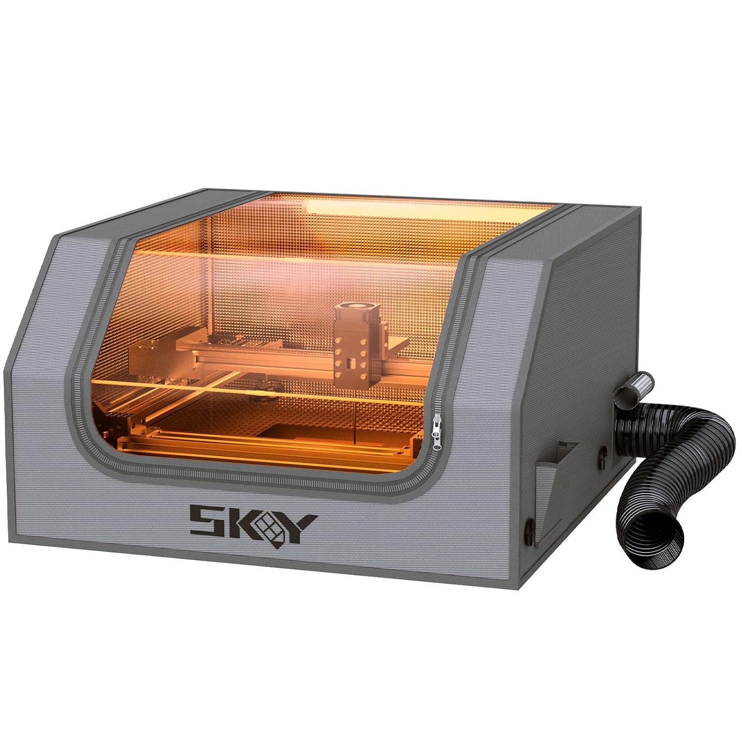 2025 Upgrade Laser Engraver Enclosure with LED Light and Fan