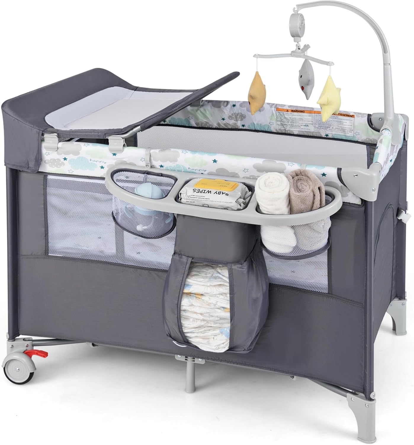 5-in-1 Pack and Play with Bassinet for Ultimate Baby Care