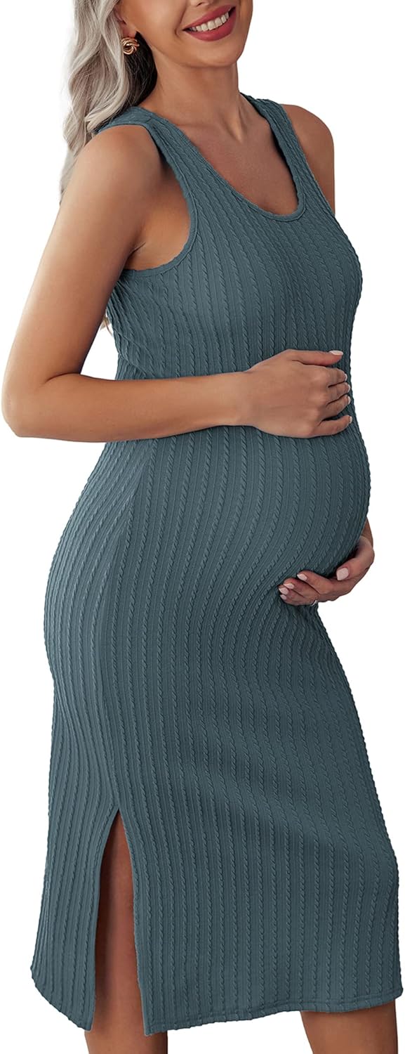 Ekouaer Women's Maternity Dress - Stylish and Comfortable Fit