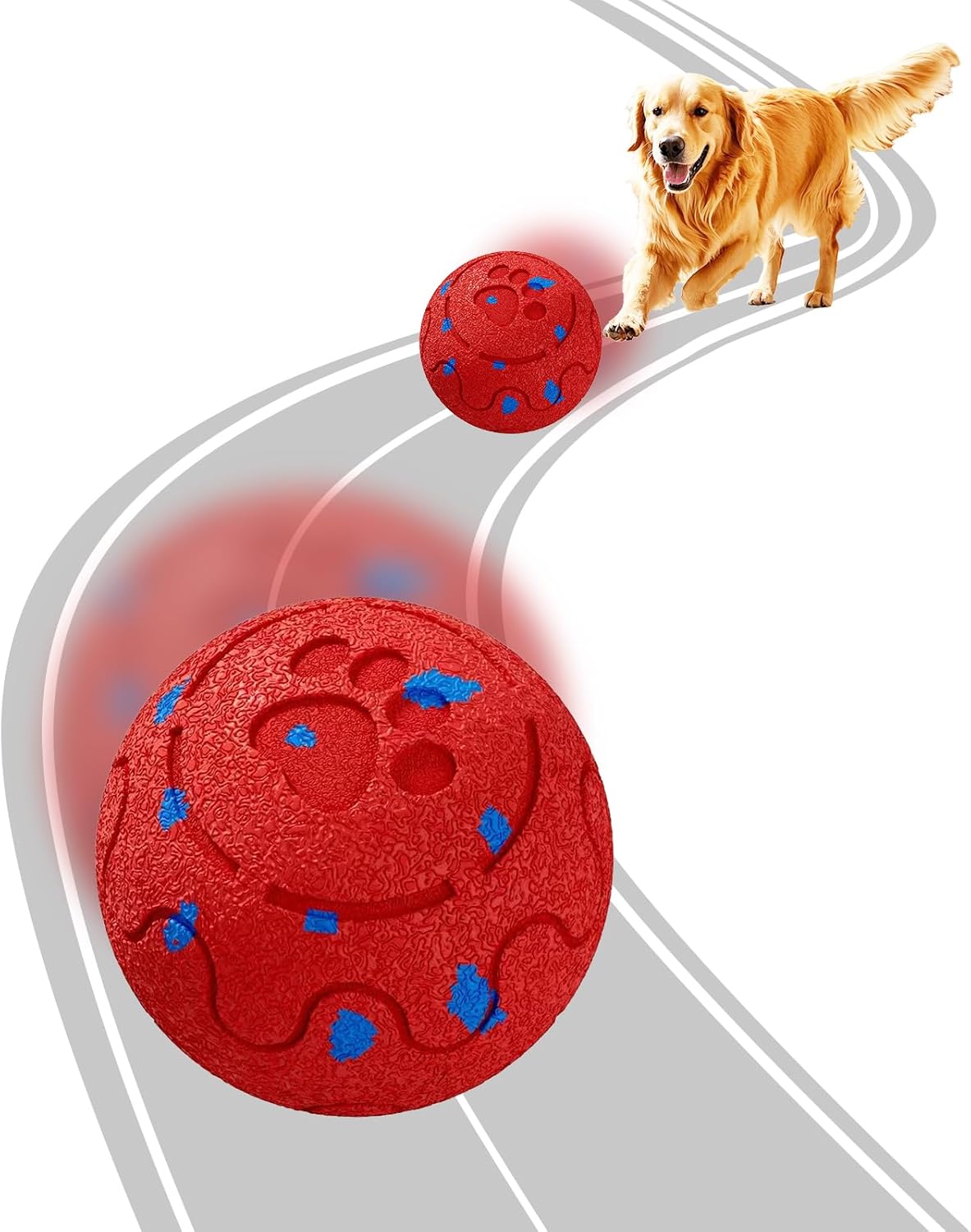 Interactive Dog Ball for All Breeds - Self-Moving Toy Fun