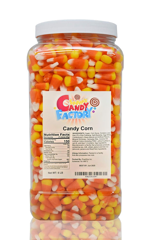 Sarah's Candy Factory Candy Corn in Jar - 6 Lbs of Sweetness