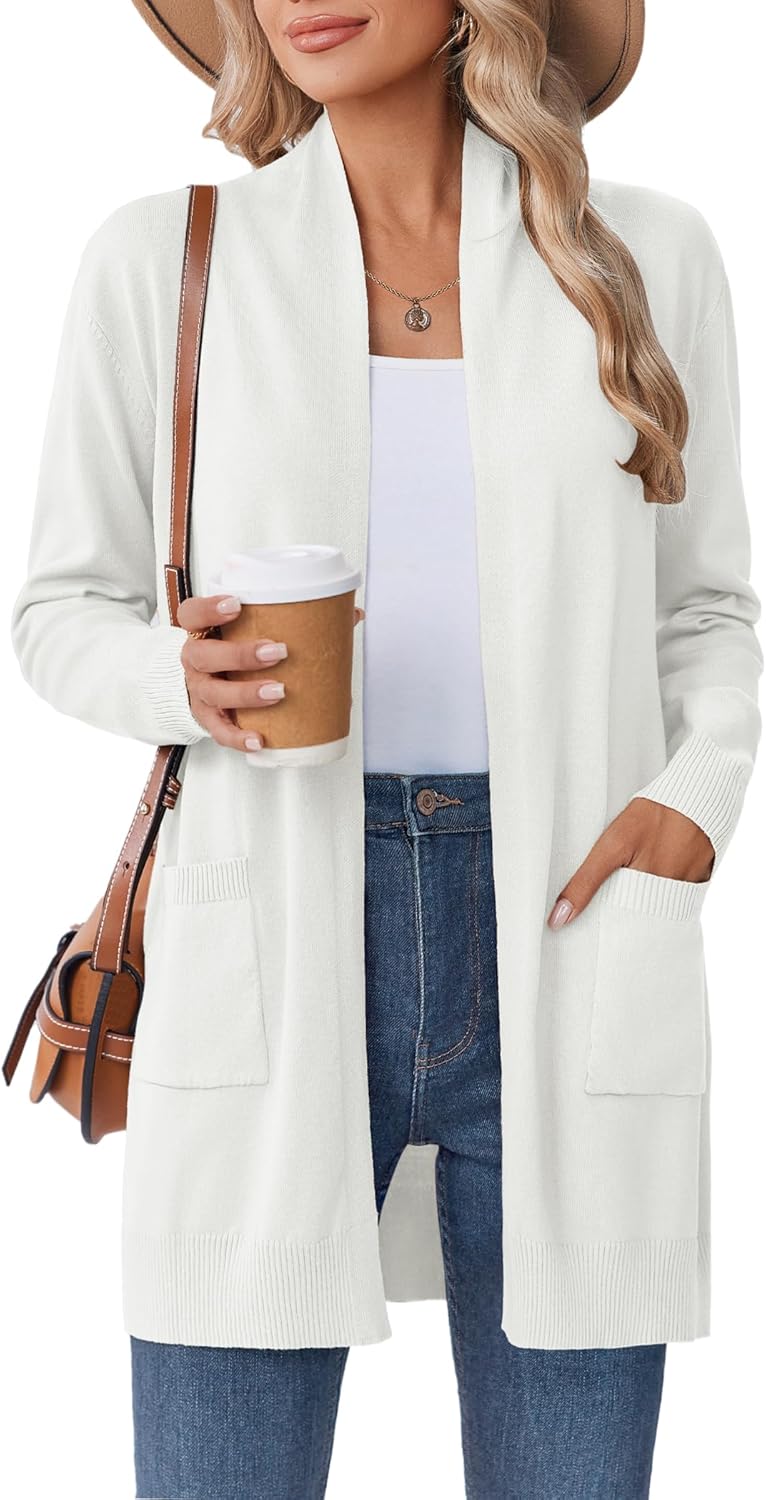 Zeagoo Women Long Cardigan Sweaters Lightweight Fashion Coats