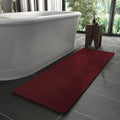 Bath Mat Rug Non Slip Quick Dry 17x59 in - Thin Absorbent Shower Rug