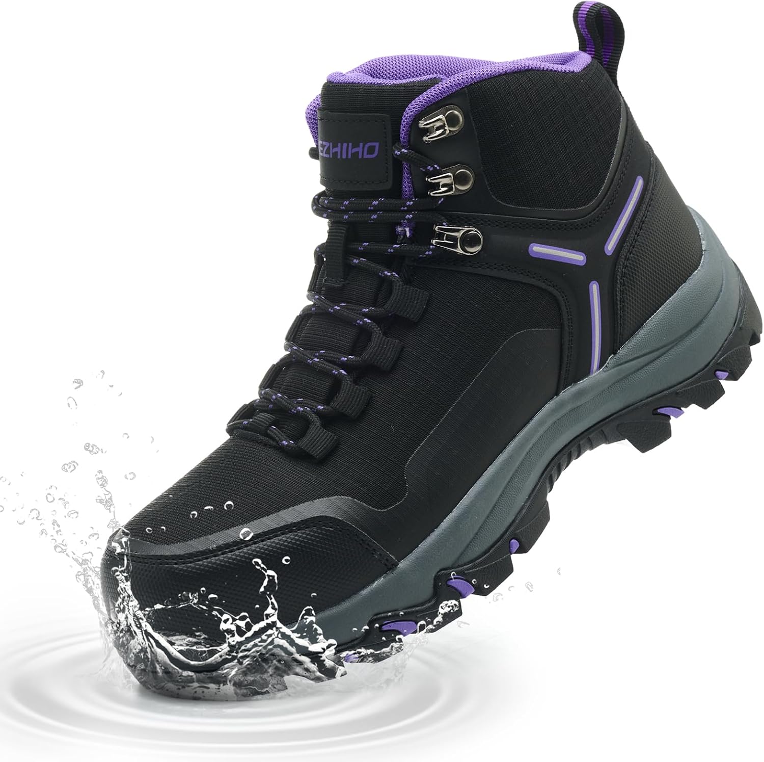 Kezhiho Waterproof Steel Toe Boots for Women - Safety Shoes