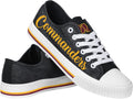Women's Low Top Sneakers with NFL Team Branding and Glitter