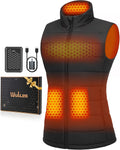 Wulcea Graphene Heated Vest For Women 7.4V Fast Charge Large Capacity