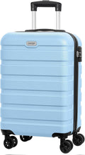 20 in Light Blue Carry-On Hardside Suitcase - 40L TSA Lock
