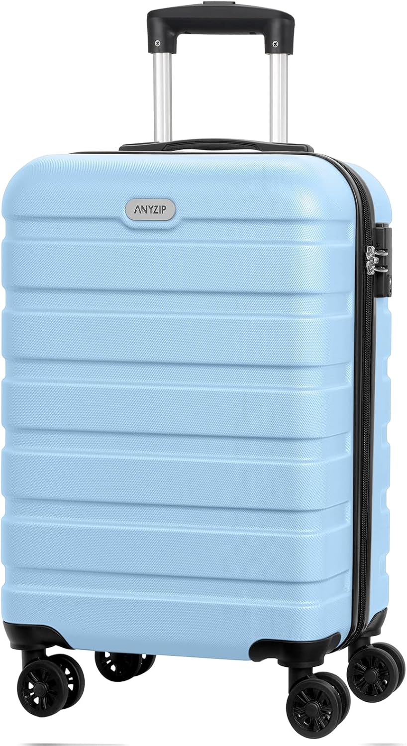 AnyZip Lightweight 20 Inch Hardside Suitcase with TSA Lock