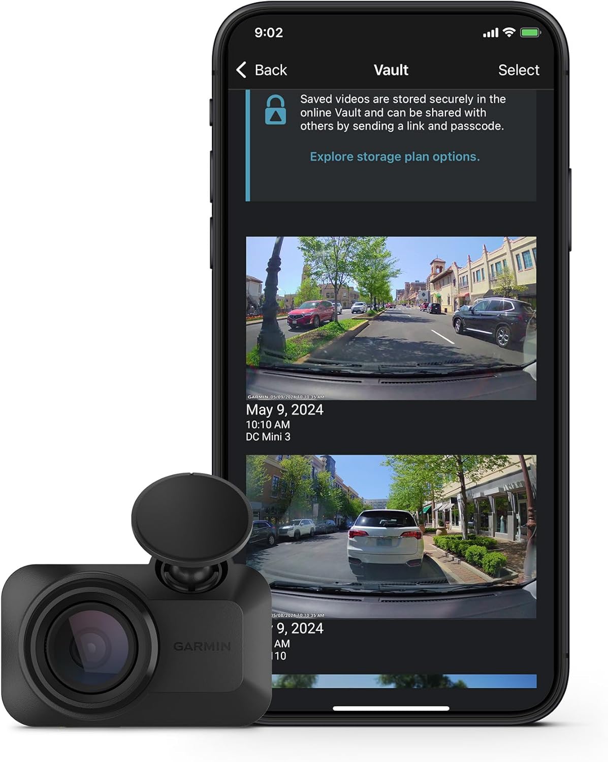 Garmin Dash Cam Mini 3 - Crystal Clear Voice Controlled Recording