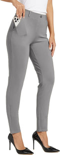 Willit Women's Yoga Dress Pants Skinny Work Slacks - Slim (Style BFSG)