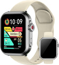 Smart Watch for Men Women Beige with Bluetooth Call - K62 1.83in