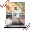 Acrylic Baseball Display Case for Ball and Cards - Clear Protector