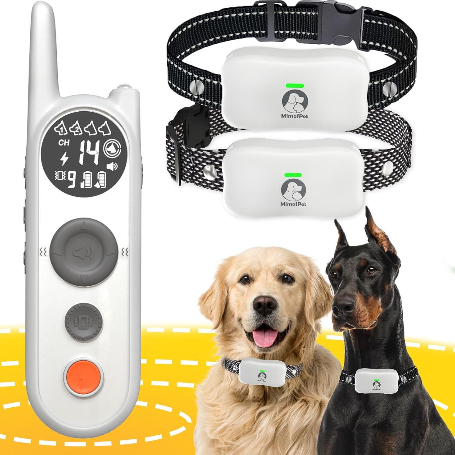Wireless Dog Fence for 2 Dogs - Multi-Mode Containment