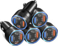 Car Charger Adapter 5 Pack 65W Multi Port - Fast PD+QC Charging