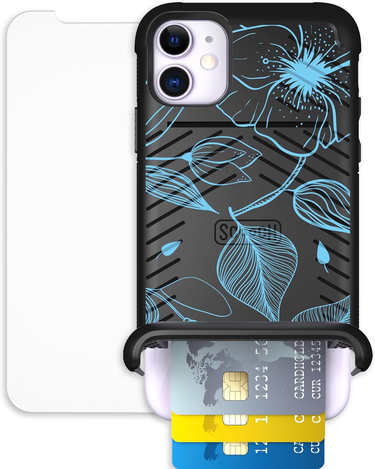 Scooch iPhone 11 Case with Card Holder and RFID Protection