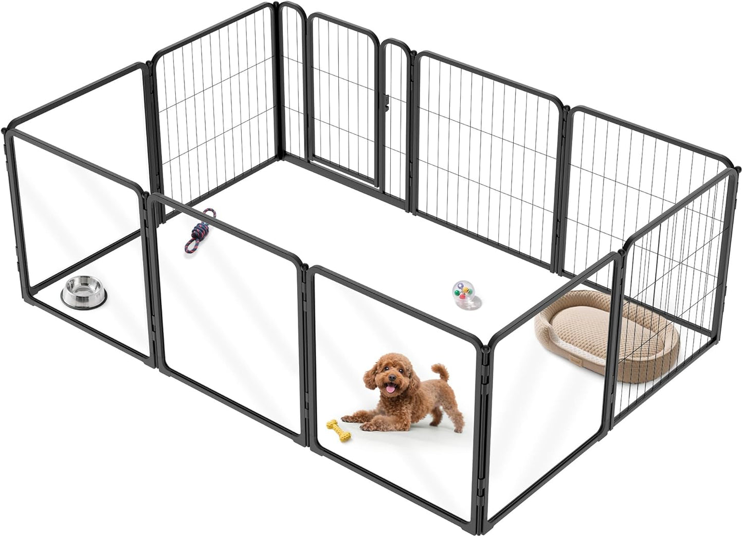 FXW Indoor Dog Playpen - Safe, Expandable, and Sturdy Design