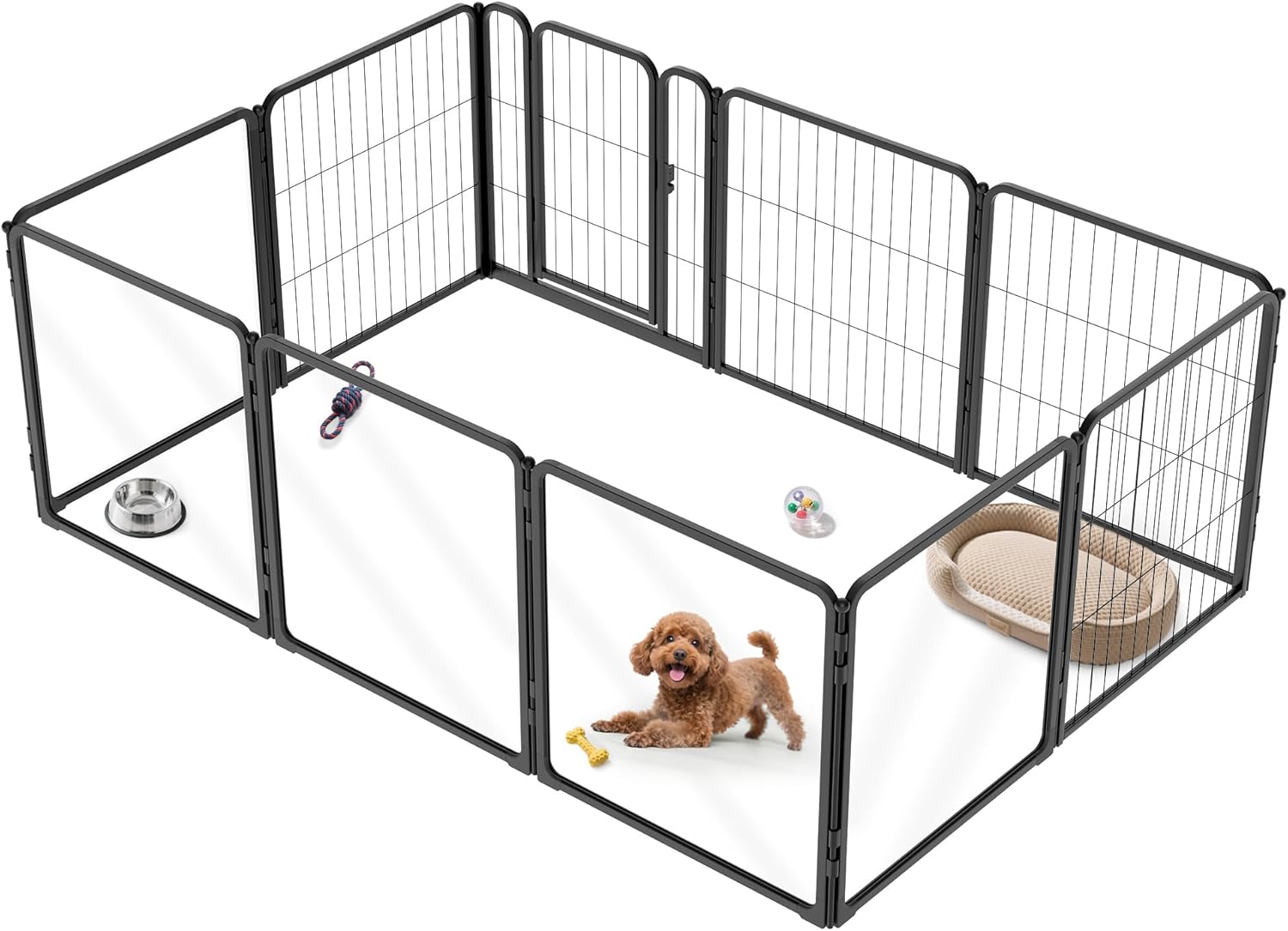 FXW Indoor Dog Playpen - Safe, Expandable, and Sturdy Design