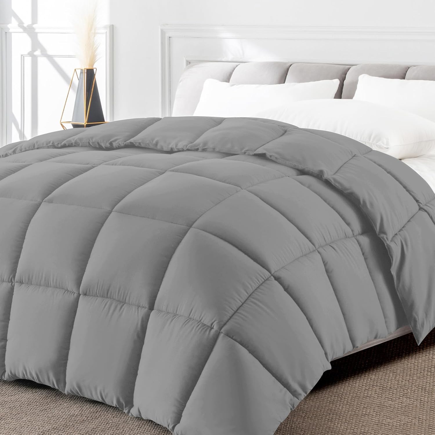 Minoroty King Comforter Duvet Insert - All Season Soft Bedding