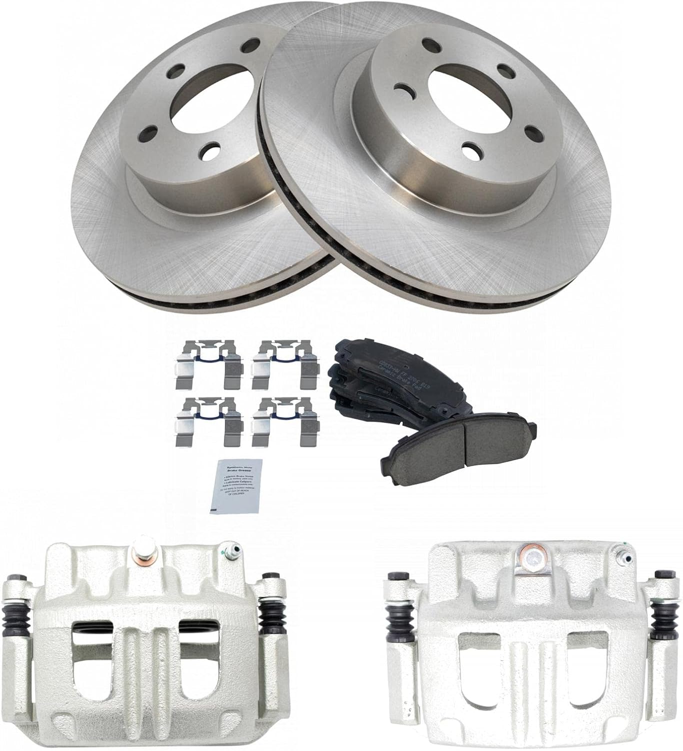 TRQ Front Brake Pad & Rotor Kit for 2001-2011 Ford Ranger
