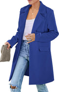 Women's Long Blazer Jacket - Versatile Mid-Length Work Blazer