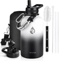 Insulated Water Bottle 64 oz Triple Wall Vacuum - Long Cold Retention
