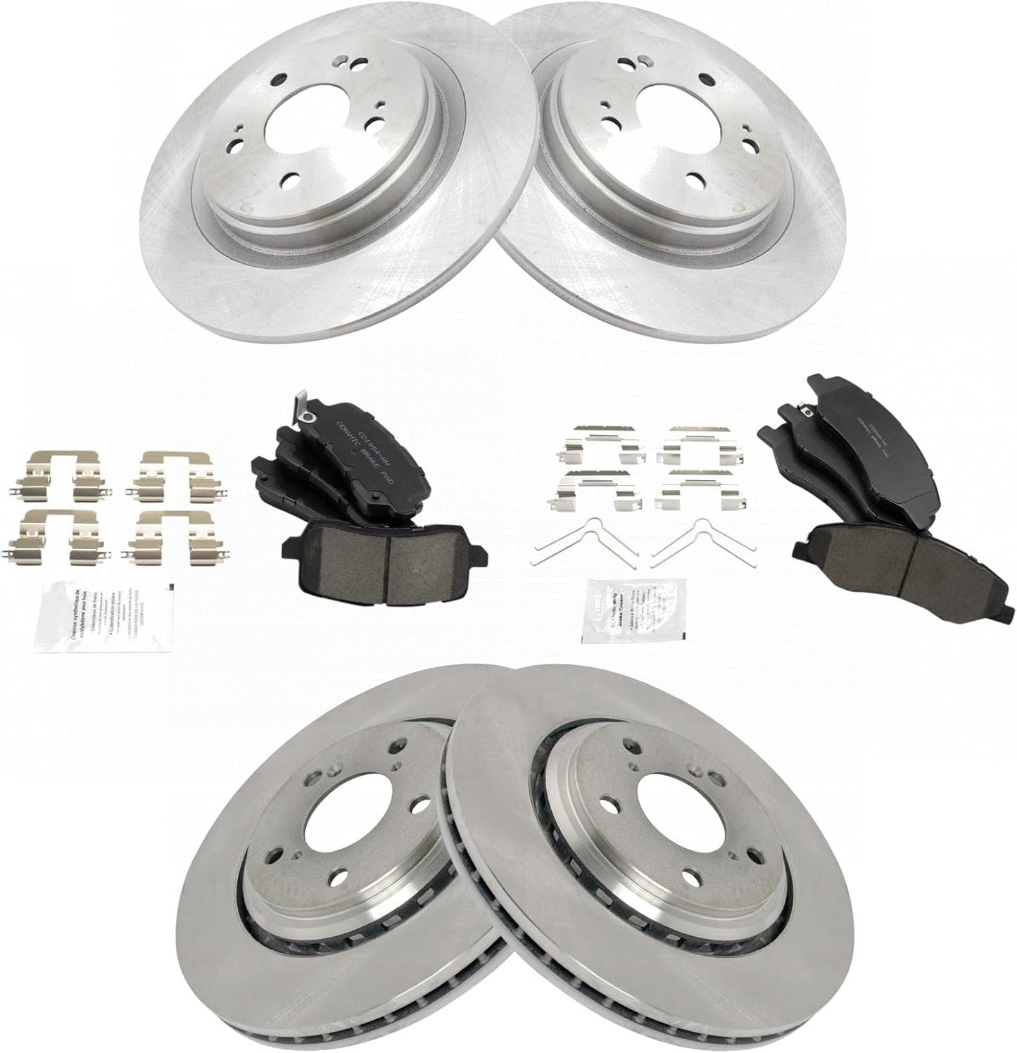 TRQ Brake Pad & Rotor Kit for 2018-2021 Honda Odyssey