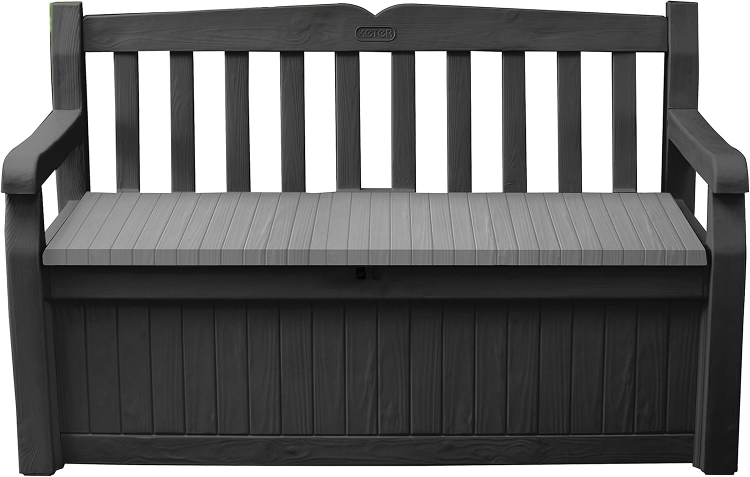 Keter Solana 70 Gallon Storage Bench for Outdoor Seating