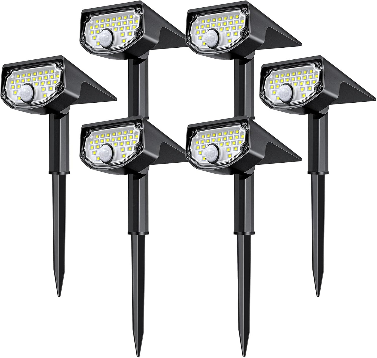 AloftSun Solar Motion Sensor Outdoor Lights - 30 LED Spotlights