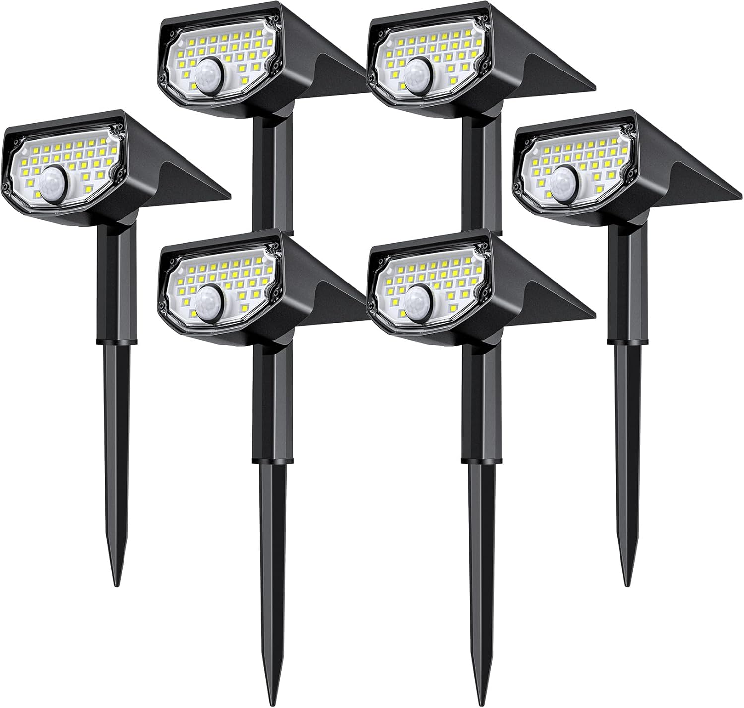 AloftSun Solar Motion Sensor Outdoor Lights - 30 LED Spotlights