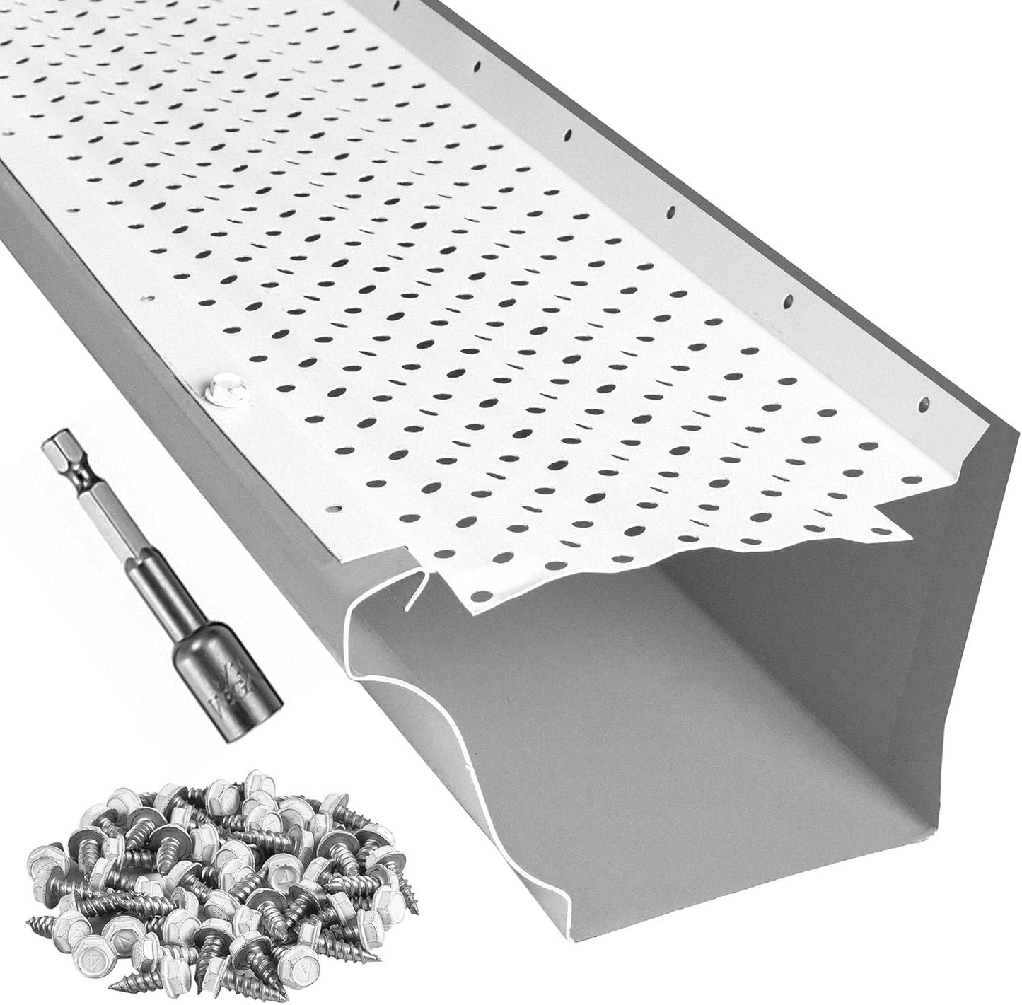 LeafTek Gutter Guards for Leaves - Heavy-Duty Aluminum System