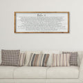 Psalm 91 Wall Art Scripture Print Sign 32in x 12in - Farmhouse Prayer