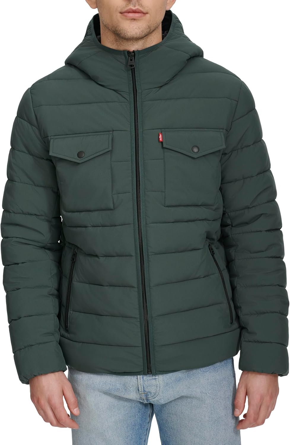 Levi's Water Resistant Performance Stretch Hooded Puffer Jacket Review