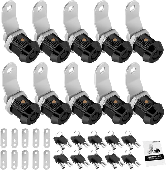 10 Pack Tool Box Lock with Keys for RV Storage and Cabinets