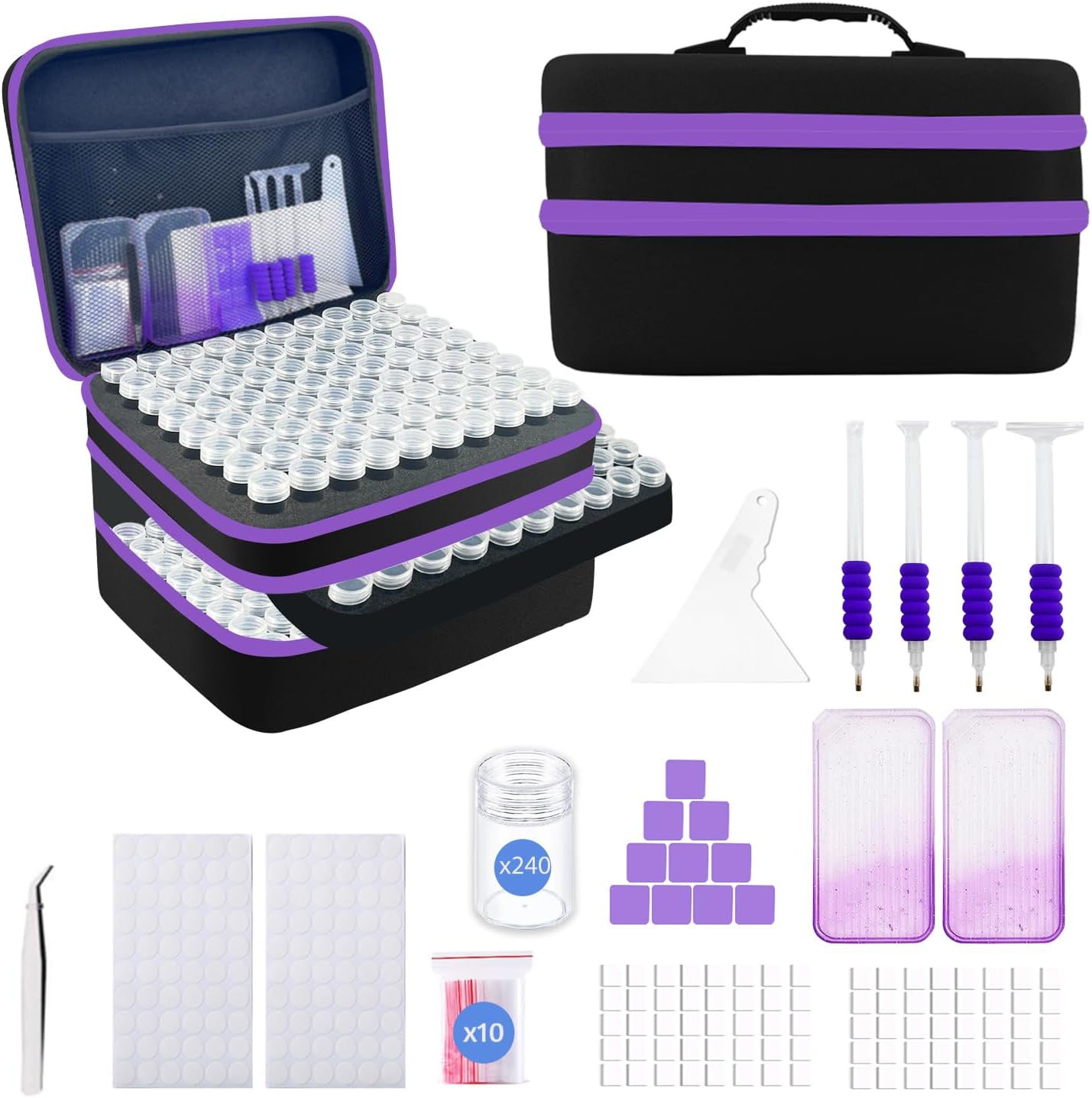 SuSentak Diamond Art Storage Containers for 5D DIY Art Kits