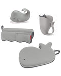 Skip Hop MOBY Baby Bath Essentials Set Grey - Comfortable Bathtime Kit