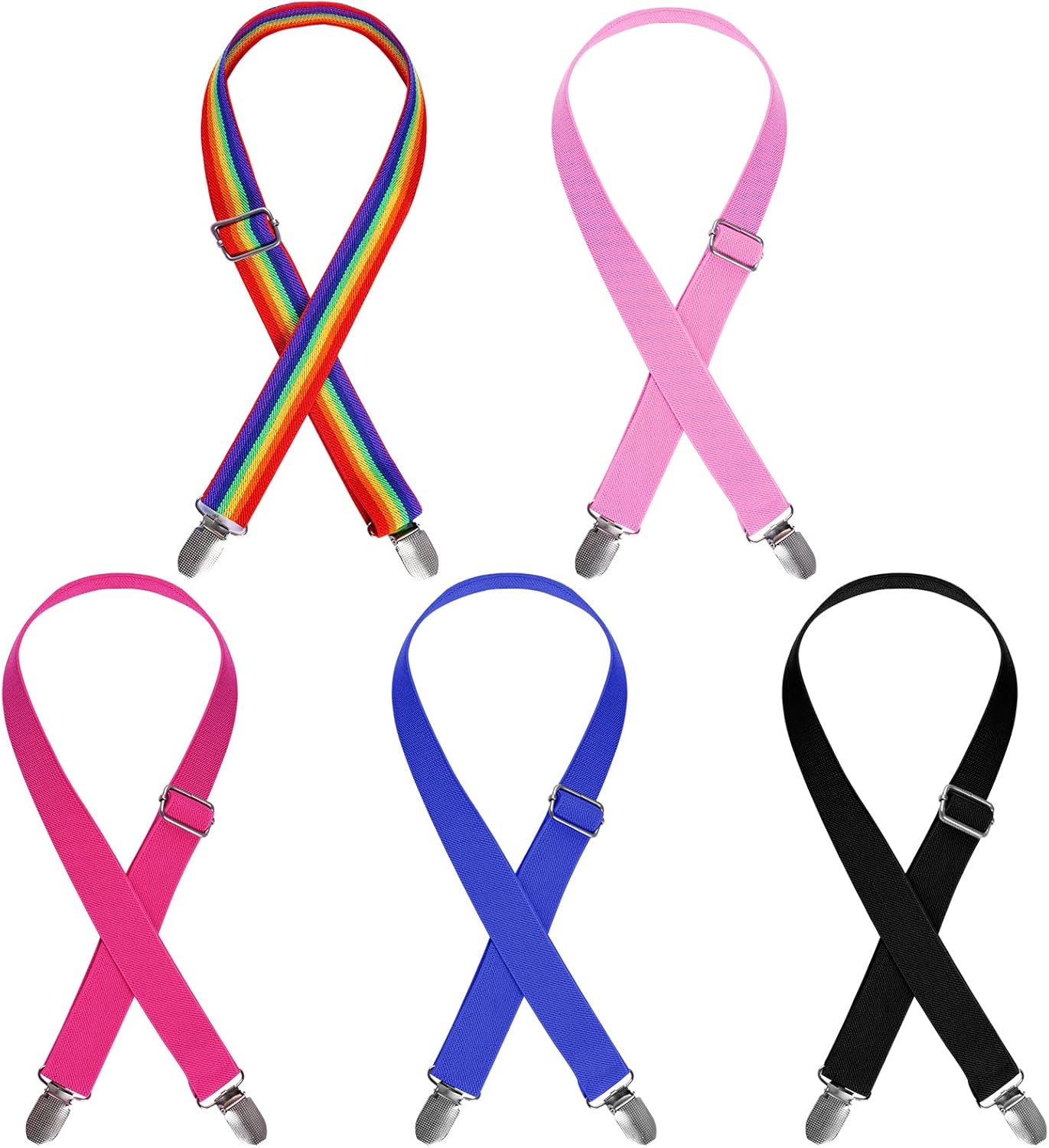 Adjustable Dog Diaper Suspenders - 5pcs Set