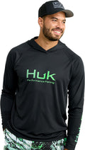 HUK Mens Pursuit Vented Long Sleeve Hoodie - Lightweight Sun Hoodies