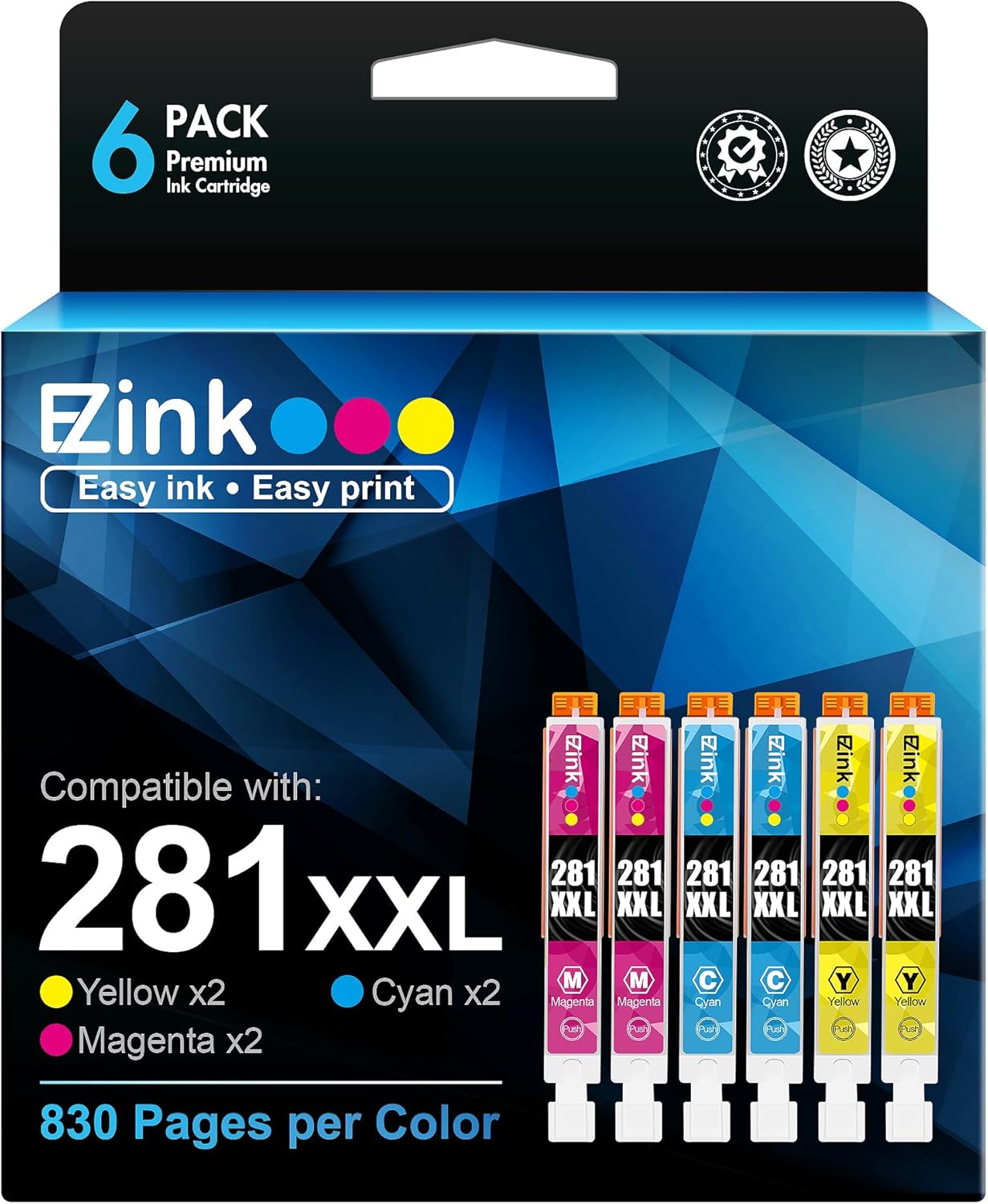 E-Z Ink Compatible Ink Cartridge Replacement for Canon Printers