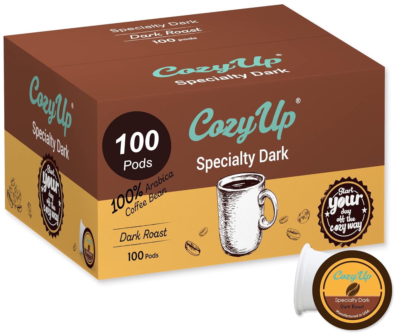 Dark Roast Delight | 100-Count Coffee Pods